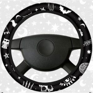 Gothic Punk Boho Skull Steering Wheel Cover